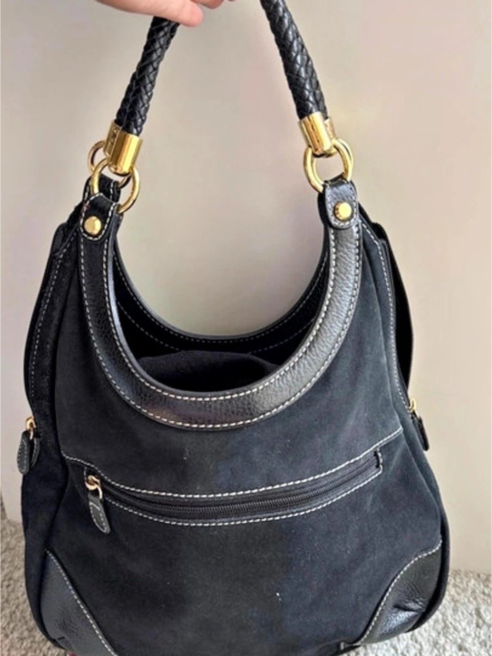 James Laughlin Black Hobo Bag